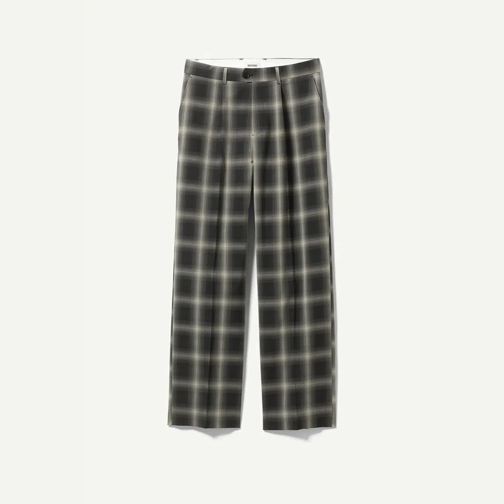 Weekday // Conrad checkered wide trousers